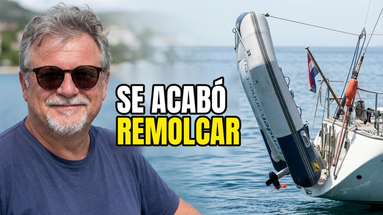 Sin más trabas: Bote auxiliar con Popa un velero a bordo TenderConnect