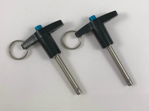 SOSTITUZIONE: Un paio di barre in acciaio inossidabile a sgancio rapido di dimensioni 40mm