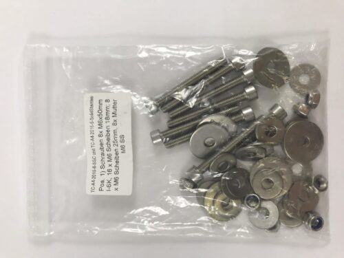 Set di viti per fissare i trasduttori TenderConnect al canotto