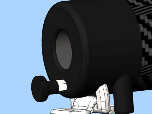 Extremo de popa para palo de gennaker 60mm (aluminio)